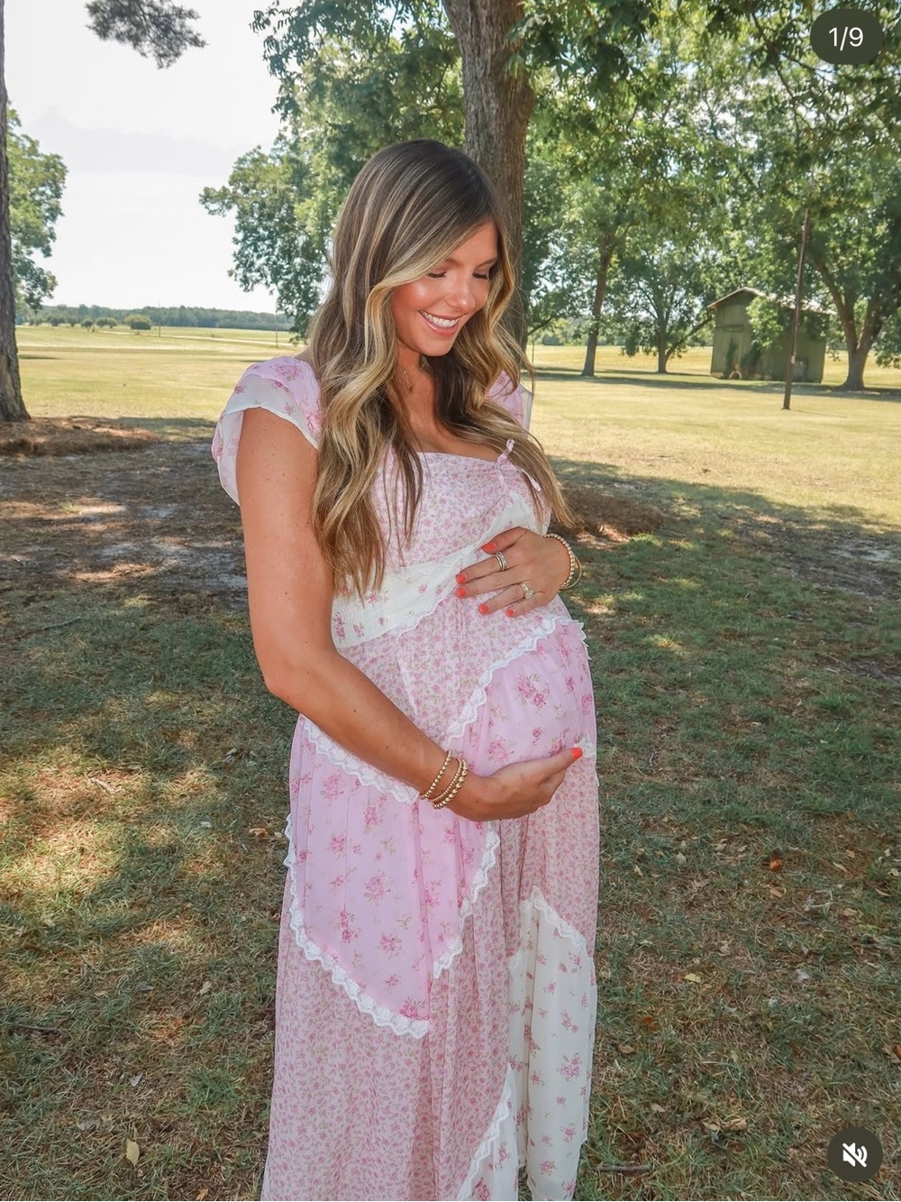 Out of stock- Altar'd State Andromeda Pink Floral Maxi Dress - Sold out online